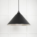 From The Anvil - Hammered Nickel Hockley Pendant in Elan Black | Sku. 45433EB | Trade Door Handles.