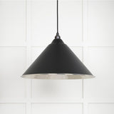 From The Anvil - Hammered Nickel Hockley Pendant in Elan Black | Sku. 45433EB | Trade Door Handles.