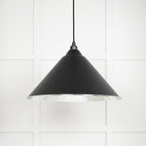 From The Anvil - Hammered Nickel Hockley Pendant in Elan Black | Sku. 45433EB | Trade Door Handles.