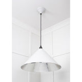 From The Anvil - Hammered Nickel Hockley Pendant in Flock | Sku. 45433F | Trade Door Handles.