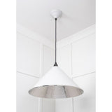 From The Anvil - Hammered Nickel Hockley Pendant in Flock | Sku. 45433F | Trade Door Handles.
