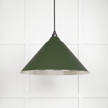 From The Anvil - Hammered Nickel Hockley Pendant in Heath | Sku. 45433H | Trade Door Handles.