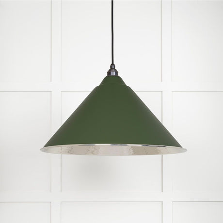 From The Anvil - Hammered Nickel Hockley Pendant in Heath | Sku. 45433H | Trade Door Handles.