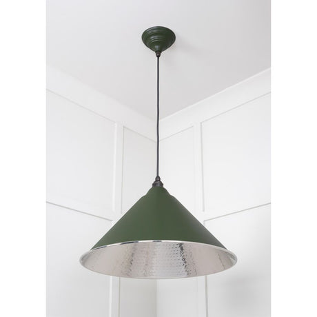 From The Anvil - Hammered Nickel Hockley Pendant in Heath | Sku. 45433H | Trade Door Handles.
