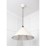 From The Anvil - Hammered Nickel Hockley Pendant in Teasel | Sku. 45433TE | Trade Door Handles.