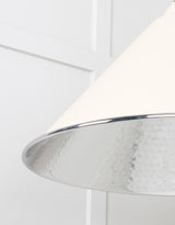 From The Anvil - Hammered Nickel Hockley Pendant in Teasel | Sku. 45433TE | Trade Door Handles.
