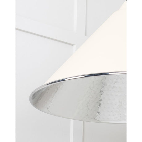 From The Anvil - Hammered Nickel Hockley Pendant in Teasel | Sku. 45433TE | Trade Door Handles.