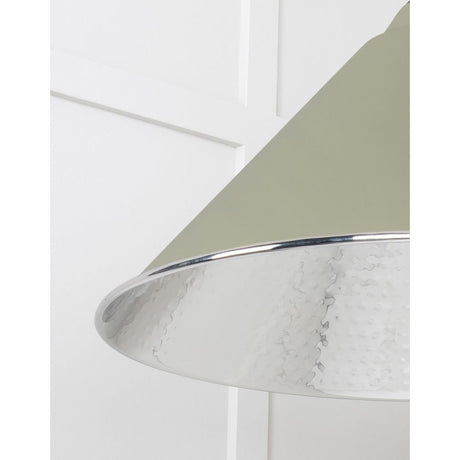 From The Anvil - Hammered Nickel Hockley Pendant in Tump | Sku. 45433TU | Trade Door Handles.