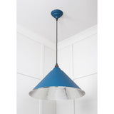 From The Anvil - Hammered Nickel Hockley Pendant in Upstream | Sku. 45433U | Trade Door Handles.