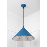 From The Anvil - Hammered Nickel Hockley Pendant in Upstream | Sku. 45433U | Trade Door Handles.