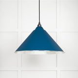 From The Anvil - Hammered Nickel Hockley Pendant in Upstream | Sku. 45433U | Trade Door Handles.