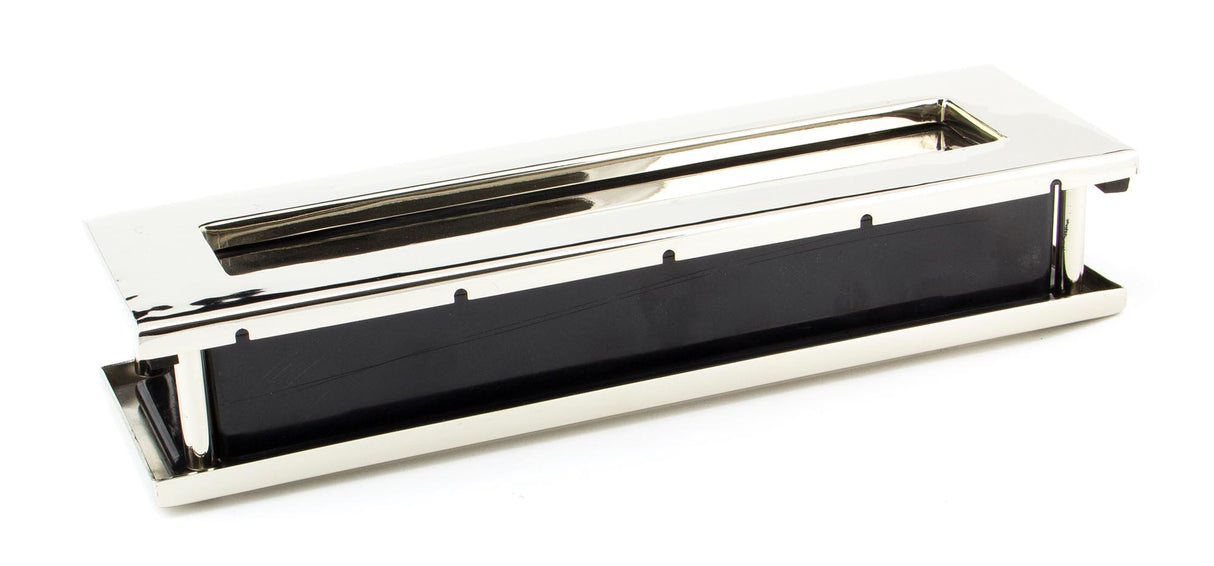 From The Anvil - Polished Nickel Traditional Letterbox | Sku. 45443 | Trade Door Handles.