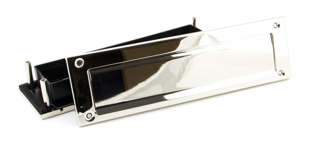 From The Anvil - Polished Nickel Traditional Letterbox | Sku. 45443 | Trade Door Handles.