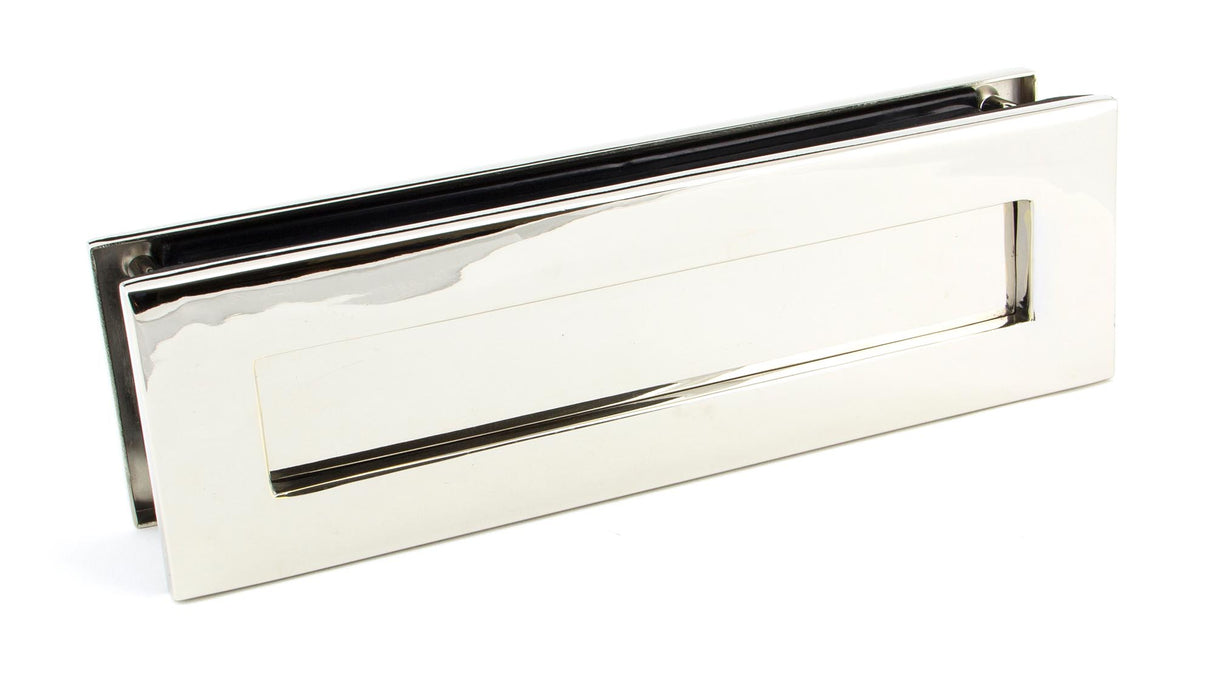 From The Anvil - Polished Nickel Traditional Letterbox | Sku. 45443 | Trade Door Handles.