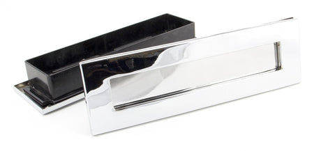 From The Anvil - Polished Chrome Traditional Letterbox | Sku. 45444 | Trade Door Handles.