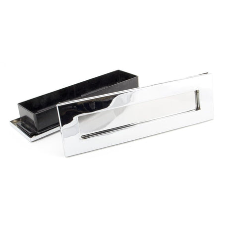 From The Anvil - Polished Chrome Traditional Letterbox | Sku. 45444 | Trade Door Handles.