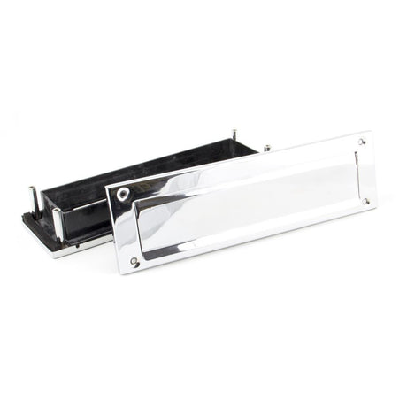 From The Anvil - Polished Chrome Traditional Letterbox | Sku. 45444 | Trade Door Handles.