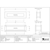 From The Anvil - Polished Chrome Traditional Letterbox | Sku. 45444 | Trade Door Handles.