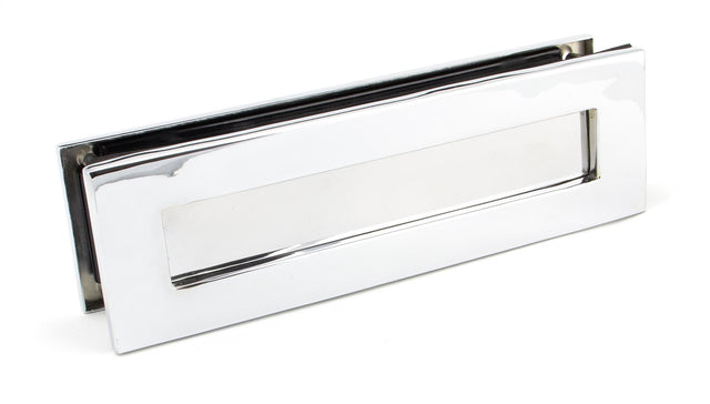 From The Anvil - Polished Chrome Traditional Letterbox | Sku. 45444 | Trade Door Handles.