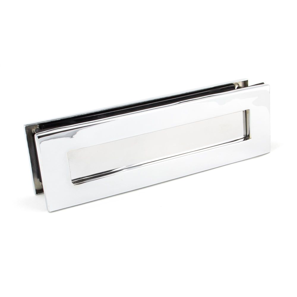 From The Anvil - Polished Chrome Traditional Letterbox | Sku. 45444 | Trade Door Handles.