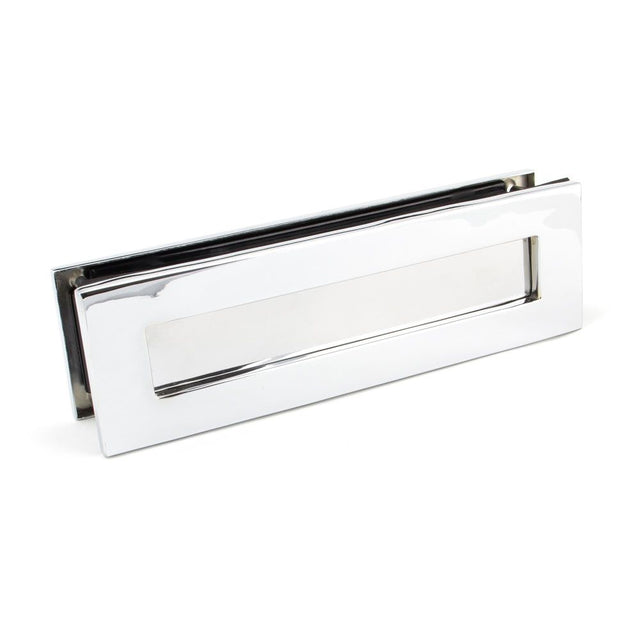 From The Anvil - Polished Chrome Traditional Letterbox | Sku. 45444 | Trade Door Handles.