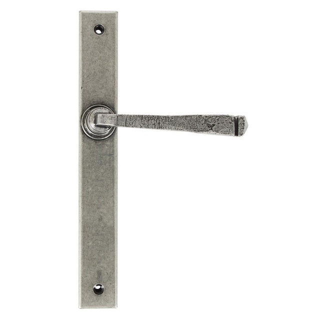 From The Anvil - Pewter Avon Slimline Lever Espag. Latch Set | Sku. 45446 | Trade Door Handles.