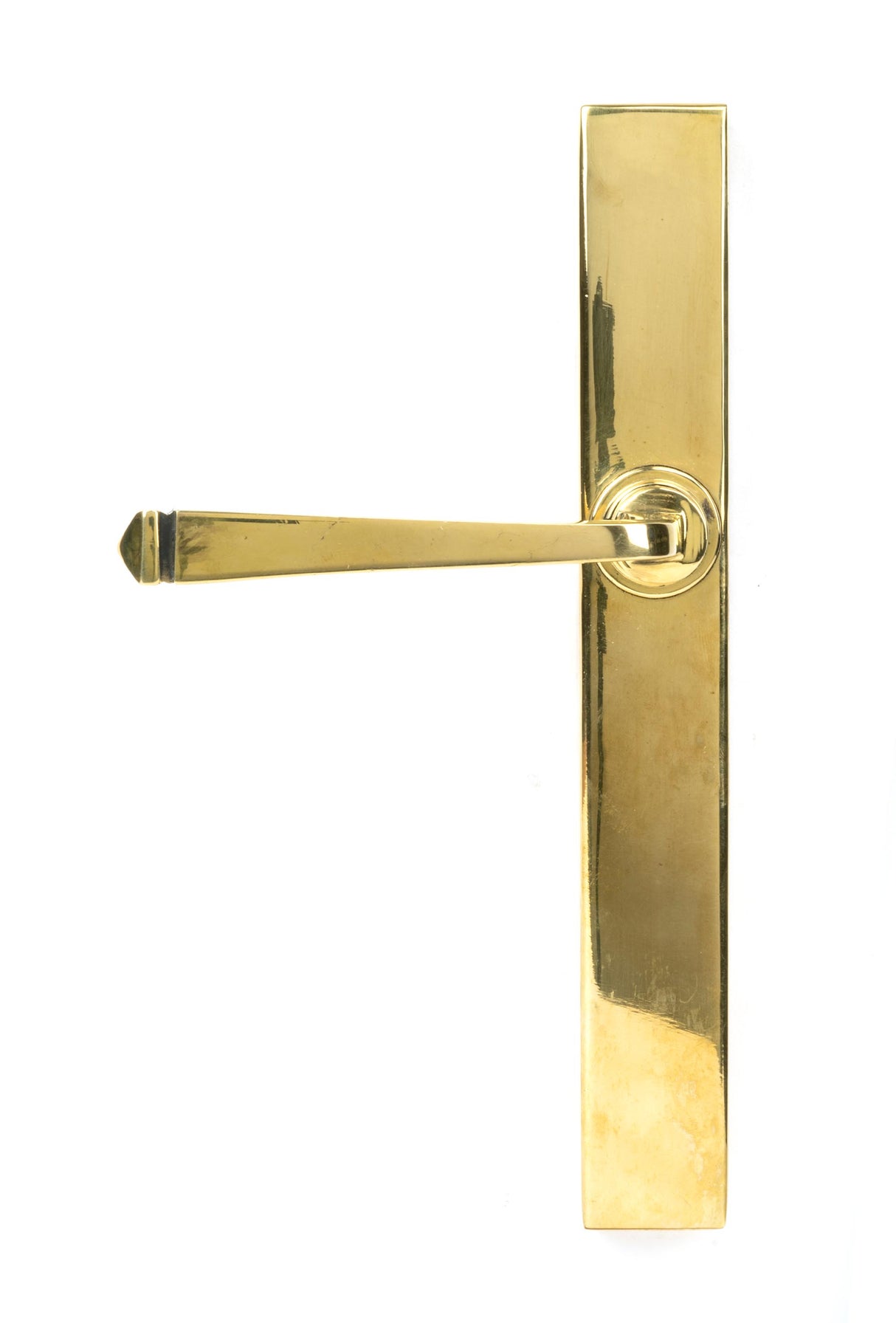 From The Anvil - Aged Brass Avon Slimline Lever Espag. Latch Set | Sku. 45448 | Trade Door Handles.