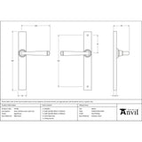 From The Anvil - Aged Brass Avon Slimline Lever Espag. Latch Set | Sku. 45448 | Trade Door Handles.