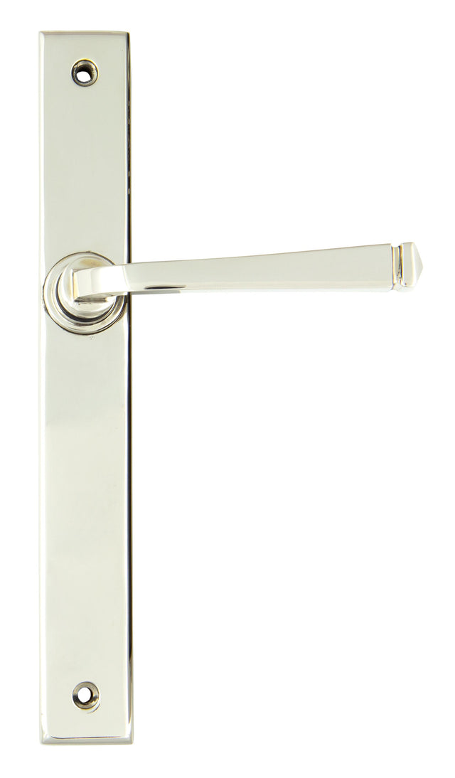 From The Anvil - Polished Nickel Avon Slimline Lever Espag. Latch Set | Sku. 45449 | Trade Door Handles.