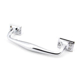 From The Anvil - Polished Chrome 230mm Art Deco Pull Handle | Sku. 45462 | Trade Door Handles.
