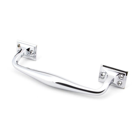 From The Anvil - Polished Chrome 230mm Art Deco Pull Handle | Sku. 45462 | Trade Door Handles.
