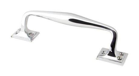 From The Anvil - Polished Chrome 230mm Art Deco Pull Handle | Sku. 45462 | Trade Door Handles.