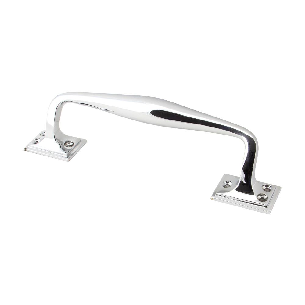 From The Anvil - Polished Chrome 230mm Art Deco Pull Handle | Sku. 45462 | Trade Door Handles.