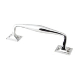 From The Anvil - Polished Chrome 230mm Art Deco Pull Handle | Sku. 45462 | Trade Door Handles.