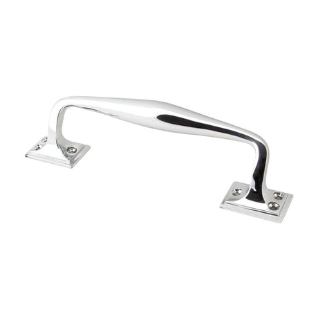 From The Anvil - Polished Chrome 230mm Art Deco Pull Handle | Sku. 45462 | Trade Door Handles.