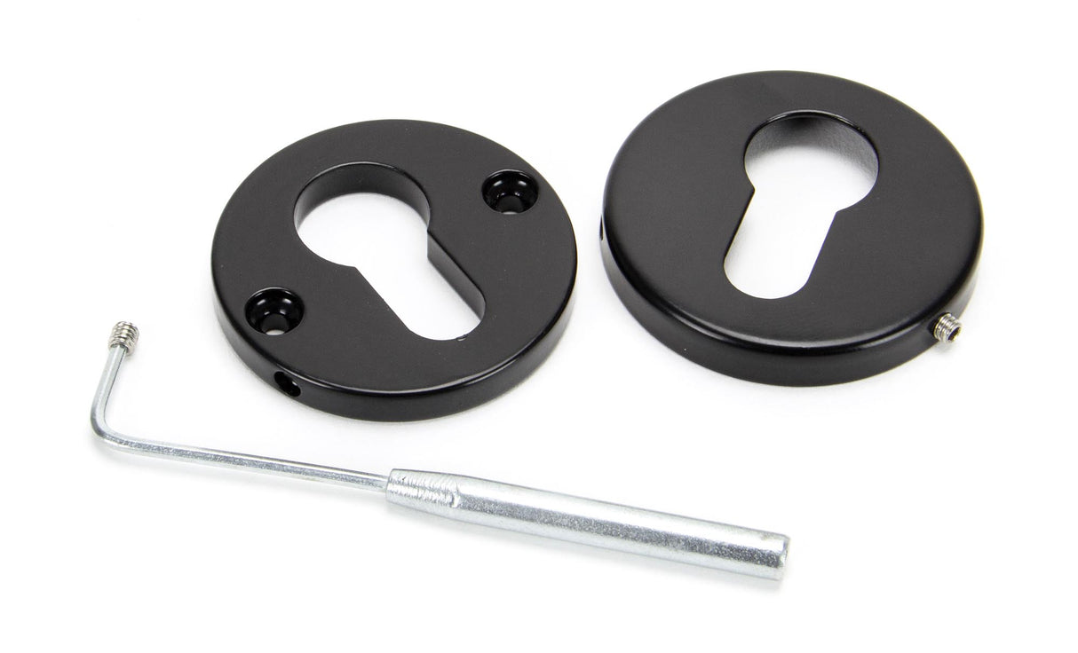 From The Anvil - Black 52mm Regency Concealed Escutcheon | Sku. 45466 | Trade Door Handles.