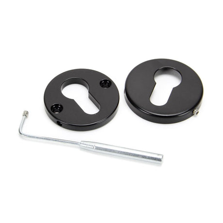 From The Anvil - Black 52mm Regency Concealed Escutcheon | Sku. 45466 | Trade Door Handles.