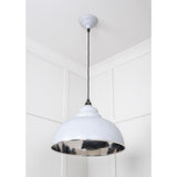 From The Anvil - Hammered Nickel Harborne Pendant in Birch | Sku. 45472BI | Trade Door Handles.