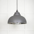 From The Anvil - Hammered Nickel Harborne Pendant in Bluff | Sku. 45472BL | Trade Door Handles.