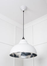 From The Anvil - Hammered Nickel Harborne Pendant in Flock | Sku. 45472F | Trade Door Handles.