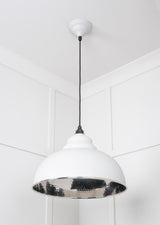 From The Anvil - Hammered Nickel Harborne Pendant in Flock | Sku. 45472F | Trade Door Handles.