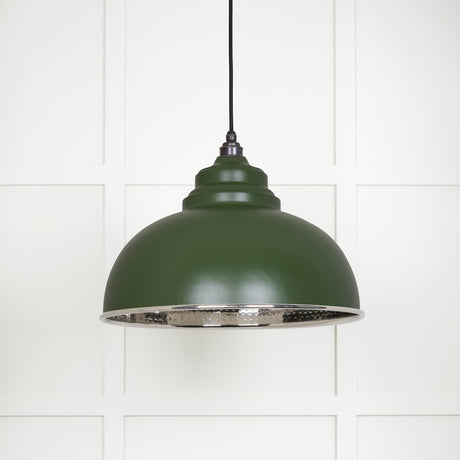 From The Anvil - Hammered Nickel Harborne Pendant in Heath | Sku. 45472H | Trade Door Handles.
