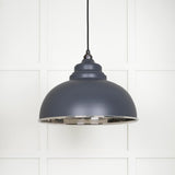From The Anvil - Hammered Nickel Harborne Pendant in Slate | Sku. 45472SL | Trade Door Handles.