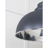 From The Anvil - Hammered Nickel Harborne Pendant in Slate | Sku. 45472SL | Trade Door Handles.