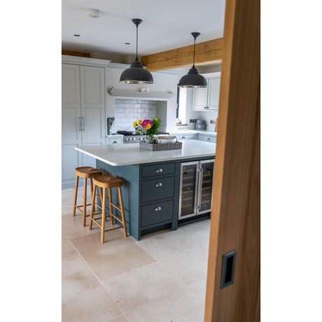 From The Anvil - Hammered Nickel Harborne Pendant in Slate | Sku. 45472SL | Trade Door Handles.