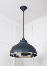 From The Anvil - Hammered Nickel Harborne Pendant in Soot | Sku. 45472SO | Trade Door Handles.