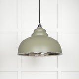 From The Anvil - Hammered Nickel Harborne Pendant in Tump | Sku. 45472TU | Trade Door Handles.