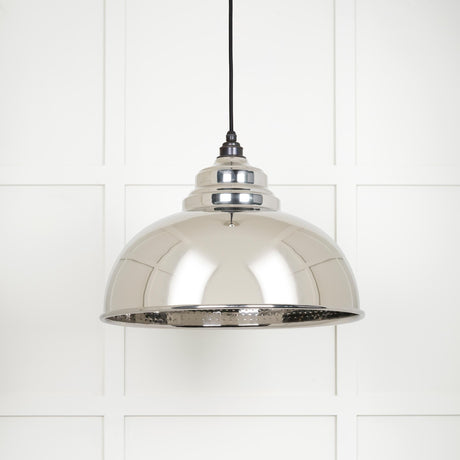 From The Anvil - Hammered Nickel Harborne Pendant | Sku. 45472 | Trade Door Handles.