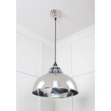 From The Anvil - Hammered Nickel Harborne Pendant | Sku. 45472 | Trade Door Handles.