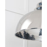 From The Anvil - Hammered Nickel Harborne Pendant | Sku. 45472 | Trade Door Handles.
